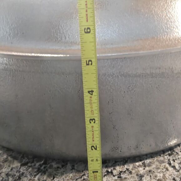 VTG Hammered Club Aluminum Hammercraft Cookware Oval Roaster Dutch Oven 16x10” - Picture 10 of 13